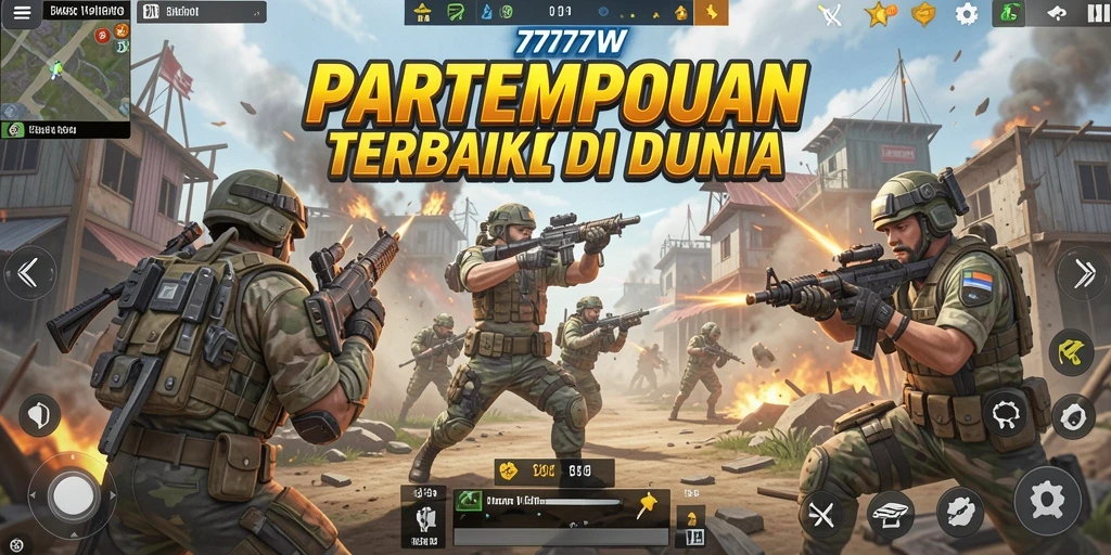 Tampilan gameplay seru dalam pertempuran Battle Royale.