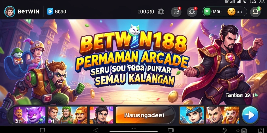 Screenshot BETWIN188 menunjukkan gameplay arcade yang seru dan penuh tantangan.