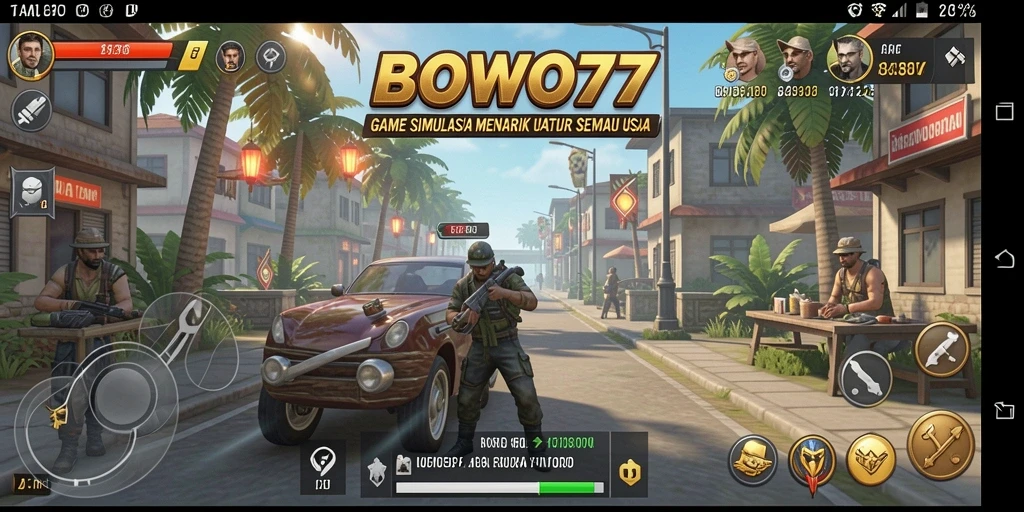 Tampilan gameplay BOWO77 yang menakjubkan dan interaktif.