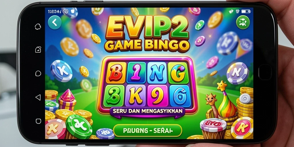 Tampilan gameplay seru dari EVIP2 yang menampilkan permainan Bingo.