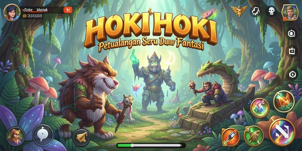 Tampilan gameplay HOKIHOKI yang menakjubkan dengan pertarungan epik.