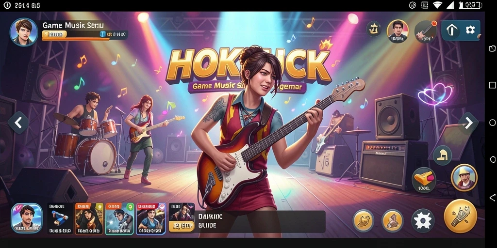 Tampilan gameplay HOKILUCK yang menarik dengan alunan musik seru.