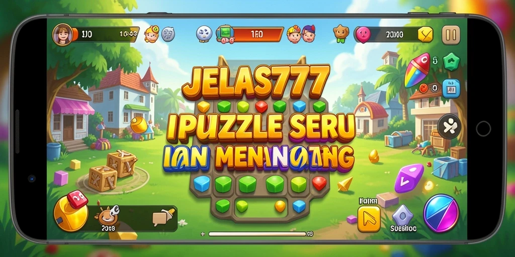 Tampilan gameplay JELAS777 yang menarik dan penuh warna.