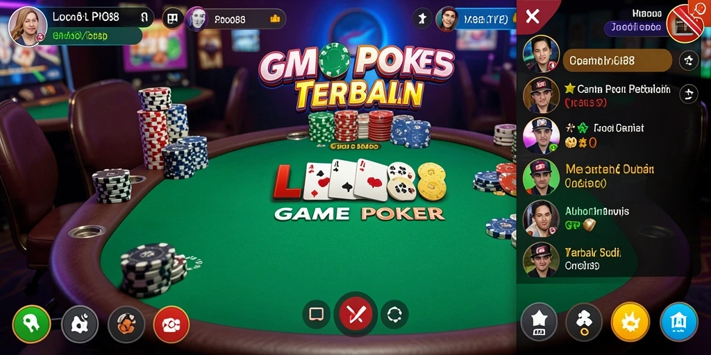 Tampilan gameplay LPO88 yang memukau saat bermain Poker.