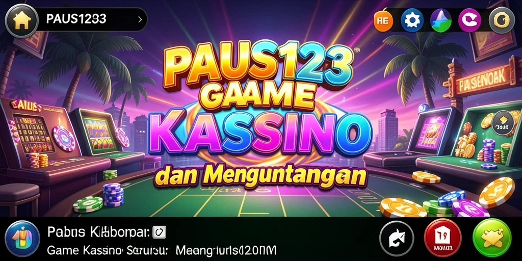 Tangkapan layar PAUS123 menampilkan pengalaman bermain Kasino yang menarik dan penuh warna.
