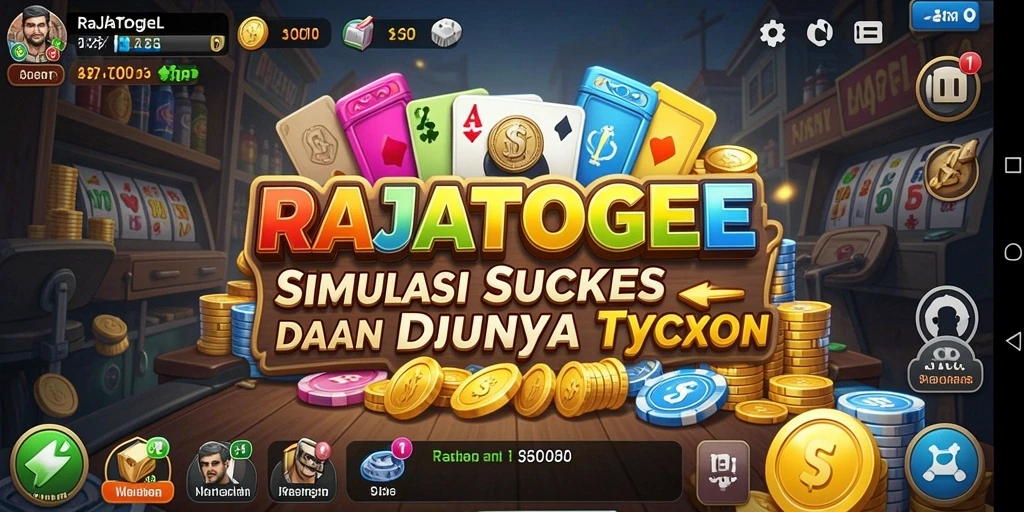 Tampilan gameplay RAJATOGEL yang menarik dan seru dalam mengelola bisnis Tycoon.