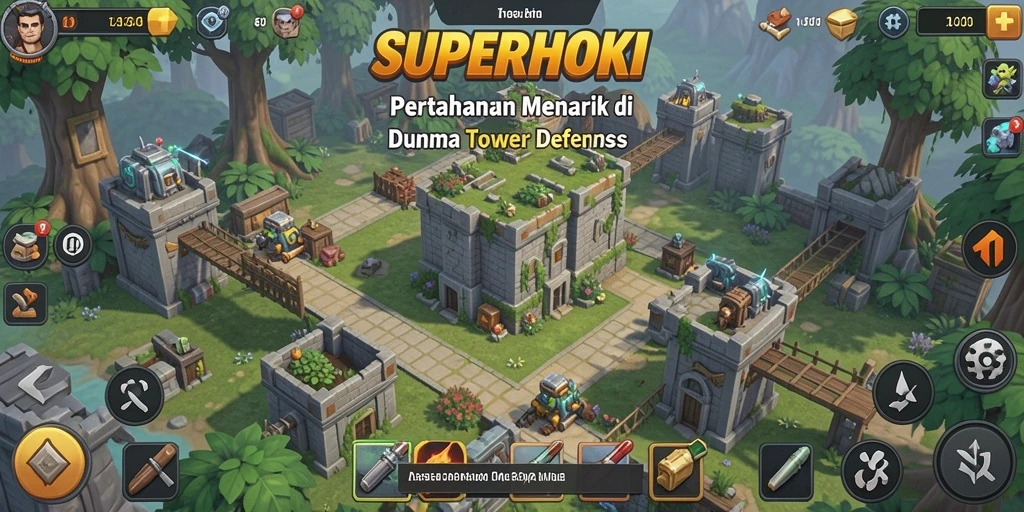 Tampilan gameplay SUPERHOKI yang menegangkan dan penuh strategi.