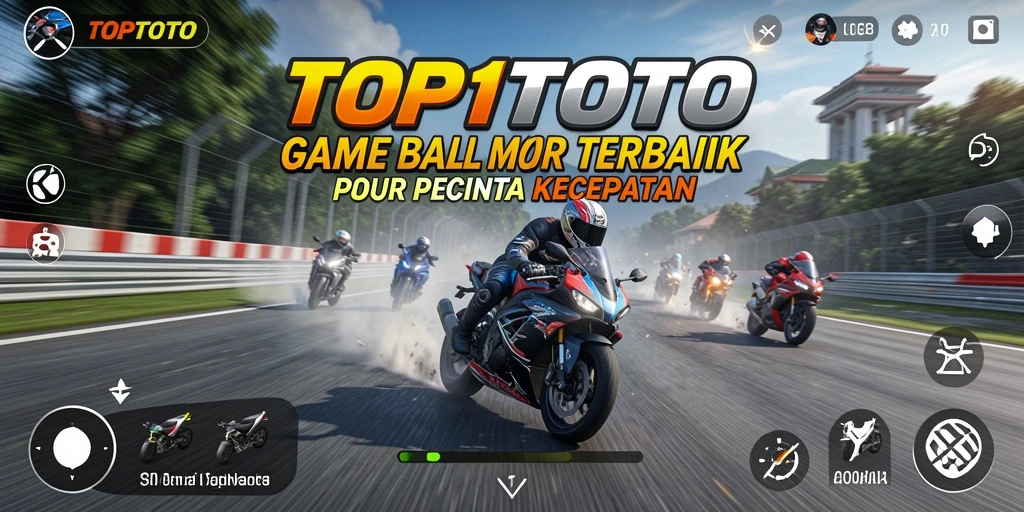 Gameplay mendebarkan di jalur balap dengan motor kustom.