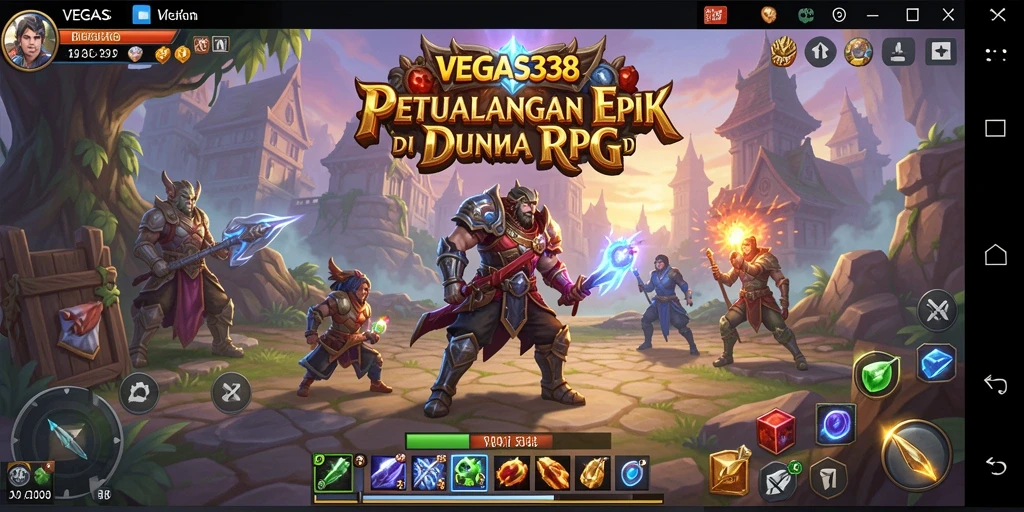 Tampilan memukau dalam gameplay RPG yang seru.